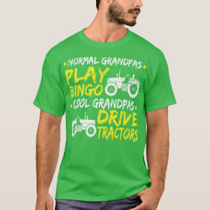 Cool Grandpa Drive Tractor Fathers Day Gift Farmer T-Shirt