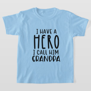 Cool Grandpa Hero Grandson word art T-Shirt