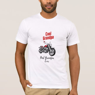 Cool Grandpa on a Motorcycle – Perfect Gift  T-Shirt