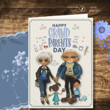 Cool Grandparents Day Card with Grandkids