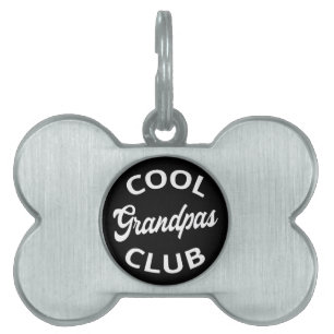 Cool Grandpas Club I Pet ID Tag