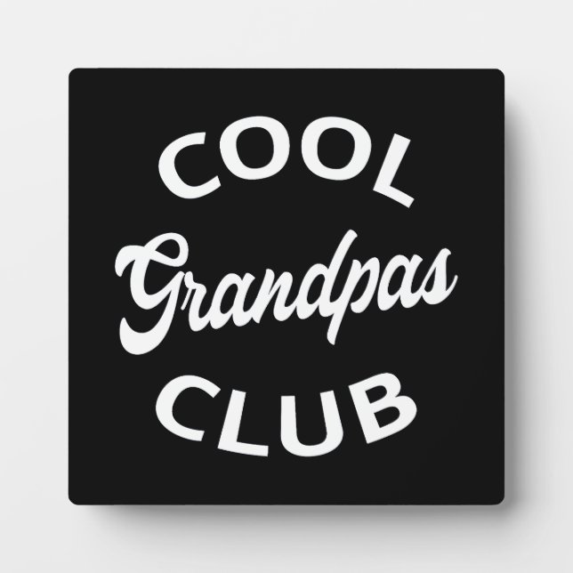 Cool Grandpas Club I Plaque (Front)