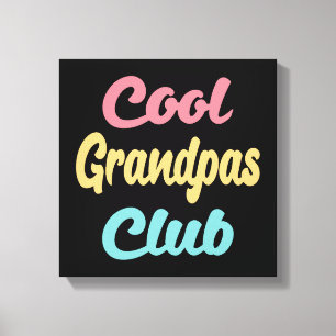Cool Grandpas Club II Canvas Print