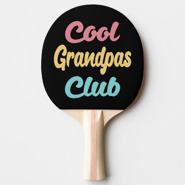 Cool Grandpas Club II Ping Pong Paddle (Front)