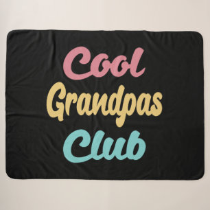 Cool Grandpas Club II Sherpa Blanket