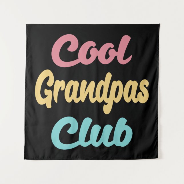 Cool Grandpas Club II Tapestry (Front)