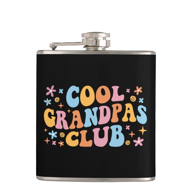 Cool Grandpas Club III Hip Flask (Front)