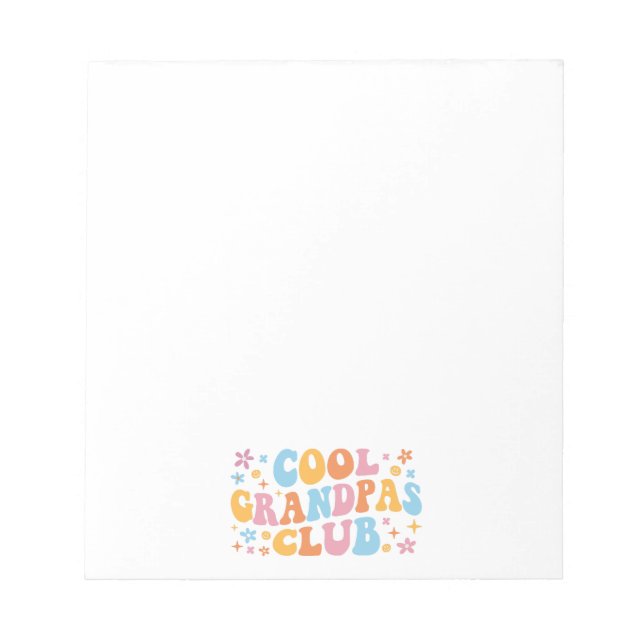 Cool Grandpas Club III Notepad (Front)