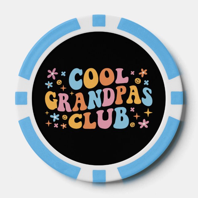 Cool Grandpas Club III Poker Chips (Front)