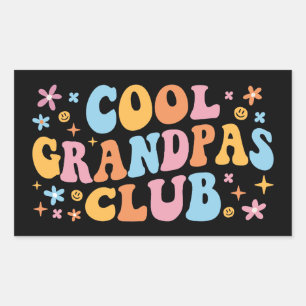 Cool Grandpas Club III Rectangular Sticker