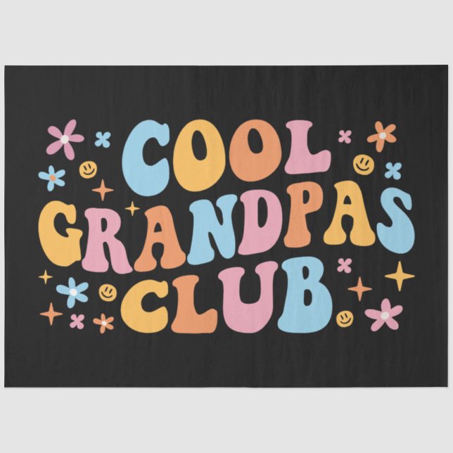 Cool Grandpas Club III Tissue Paper (Front)