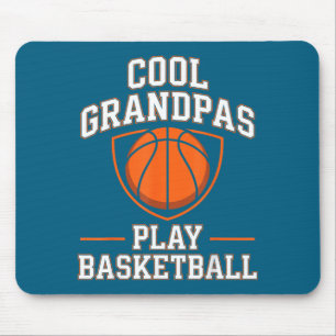 Cool Grandpas Play Basketball Artwork Mouse Pad
