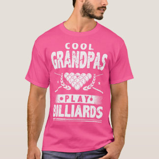 Cool Grandpas Play Billiards T-Shirt