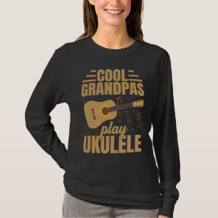 Cool Grandpas Play Ukulele  Player Music  Graphic T-Shirt