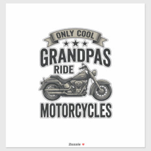 Cool Grandpas Ride Motorcycles Vintage Biker Shirt