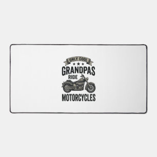 Cool Grandpas Ride Motorcycles Vintage Biker Shirt Desk Mat