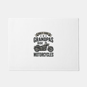 Cool Grandpas Ride Motorcycles Vintage Biker Shirt Doormat