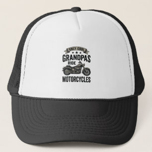 Cool Grandpas Ride Motorcycles Vintage Biker Shirt Trucker Hat