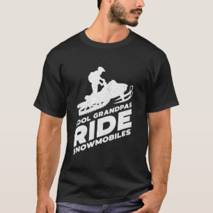 Cool Grandpas Ride Snowmobiles Funny Motor Sled T-Shirt