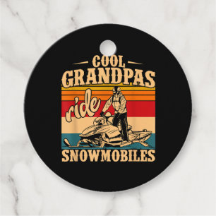 Cool Grandpas rides Snowmobiles Snowmobile Snowmob Favour Tags