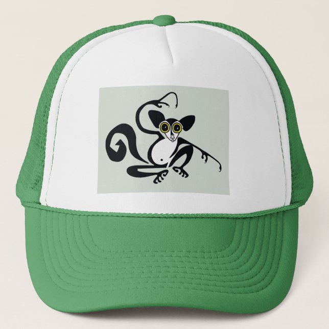 Cool graphic AYE-AYE -Primate - Madagascar Trucker Hat (Front)