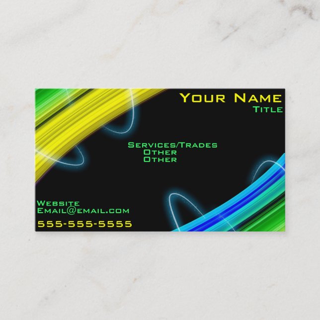 Cool graphic business card (Front)