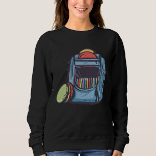 Cool Graphic Disc Golf Backpack Sweatshirt