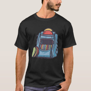 Cool Graphic Disc Golf Backpack T-Shirt