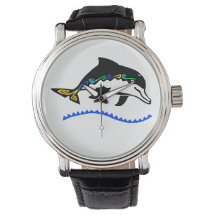 Cool graphic DOLPHIN - Animal lover - Wildlife -  Watch