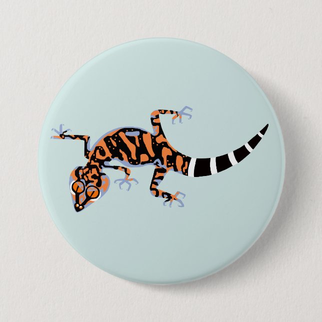 Cool graphic - GECKO - Wildlife - Lizard - 7.5 Cm Round Badge (Front)