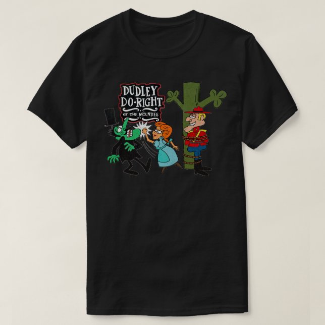 Cool Graphic Gift Tribute To Jay Ward Cartoons Lov T-Shirt (Design Front)