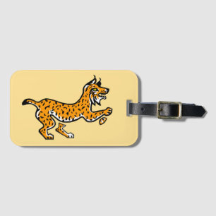 Cool graphic - Iberian LYNX -Wildcats - Yellow Luggage Tag