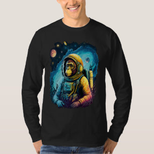 Cool Graphic Space Chimp Monkey Astronaut Cosmonau T-Shirt