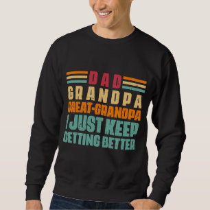 Cool Great Grandpa word art Sweatshirt