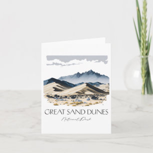 Cool Great Sand Dunes National Park Hiking Waterco Card