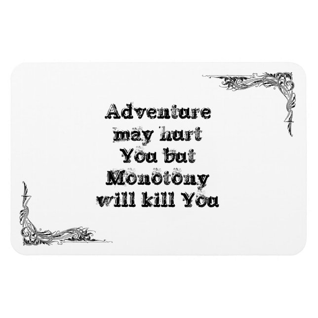 Cool great simple wisdom philosophy tao sentence magnet (Horizontal)