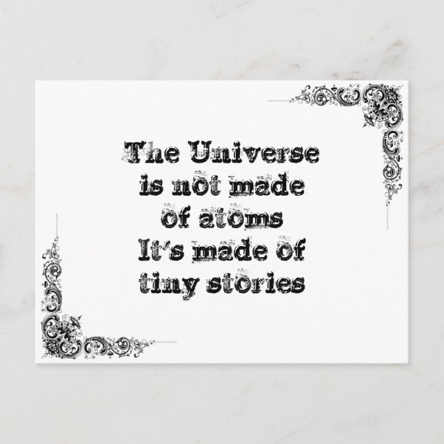 Cool great simple wisdom philosophy tao sentence postcard (Front)