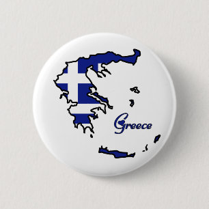 Cool Greece 6 Cm Round Badge