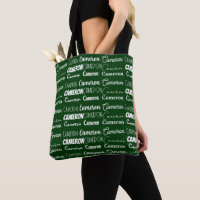 Cool Green Customized Name Collage