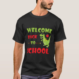 Cool Green Dinosaur Dino Going Back To School Kind T-Shirt