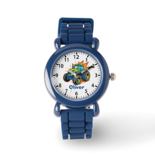 Cool Green Farm Tractor Watch