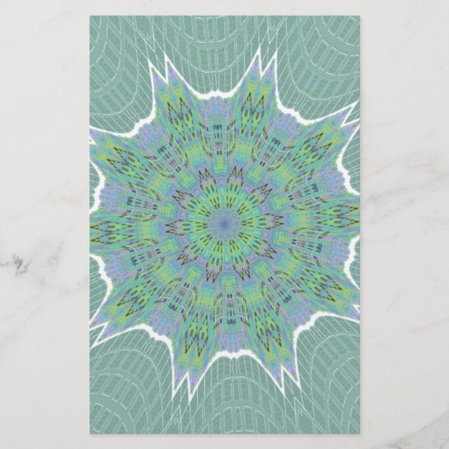 Cool Green Floral pattern (Front)