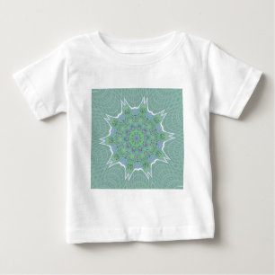 Cool Green Floral pattern Baby T-Shirt