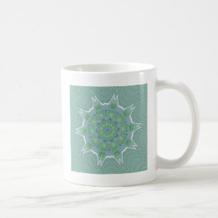Cool Green Floral pattern Coffee Mug