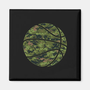 Cool Green Sketll Camo - Green Camouflage Sketll  Magnet