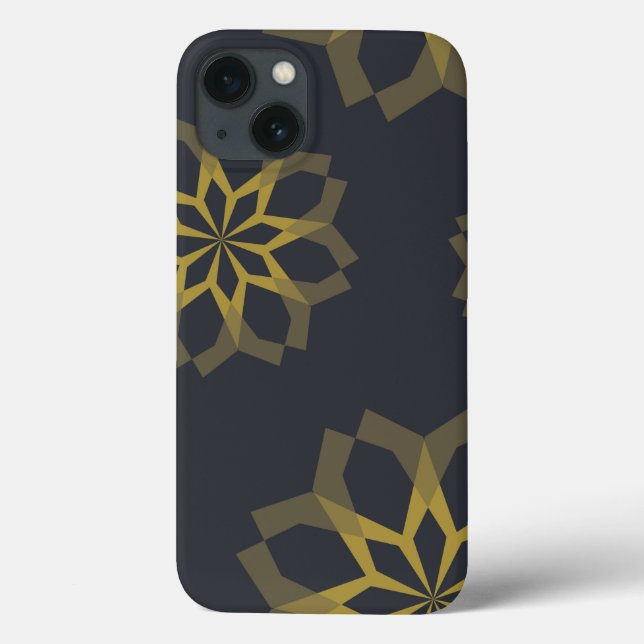 Cool, green, unique, modern trendy flower abstract Case-Mate iPhone case (Back)