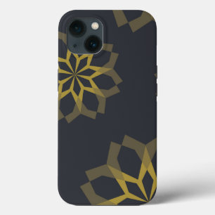 Cool, green, unique, modern trendy flower abstract iPhone 13 case