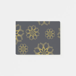 Cool, green, unique, modern trendy flower abstract post-it notes