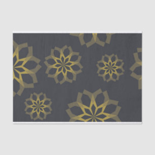 Cool, green, unique, modern trendy flower abstract tissue paper