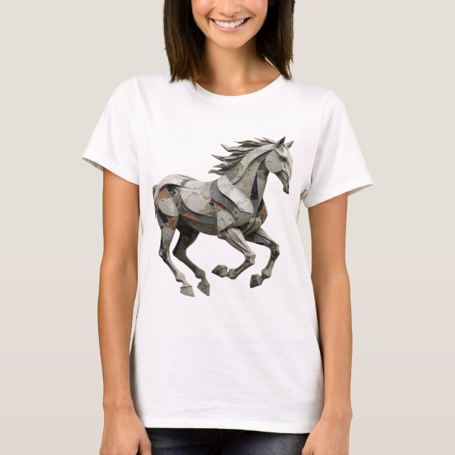 Cool Grey ABSTRACT ART Graphic Design T-Shirt (Front)